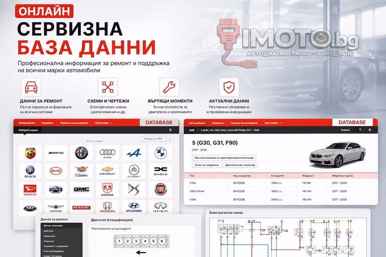 онлайн сервизна база данни Workshop Database - ОНЛАЙН Сервизна база данни / Workshop Database