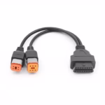 16PIN OBD2 Диагностичен Кабел 2в1 - 4PIN + 6PIN... - снимка 1