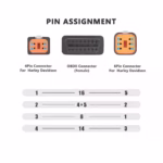 16PIN OBD2 Диагностичен Кабел 2в1 - 4PIN + 6PIN... - снимка 2