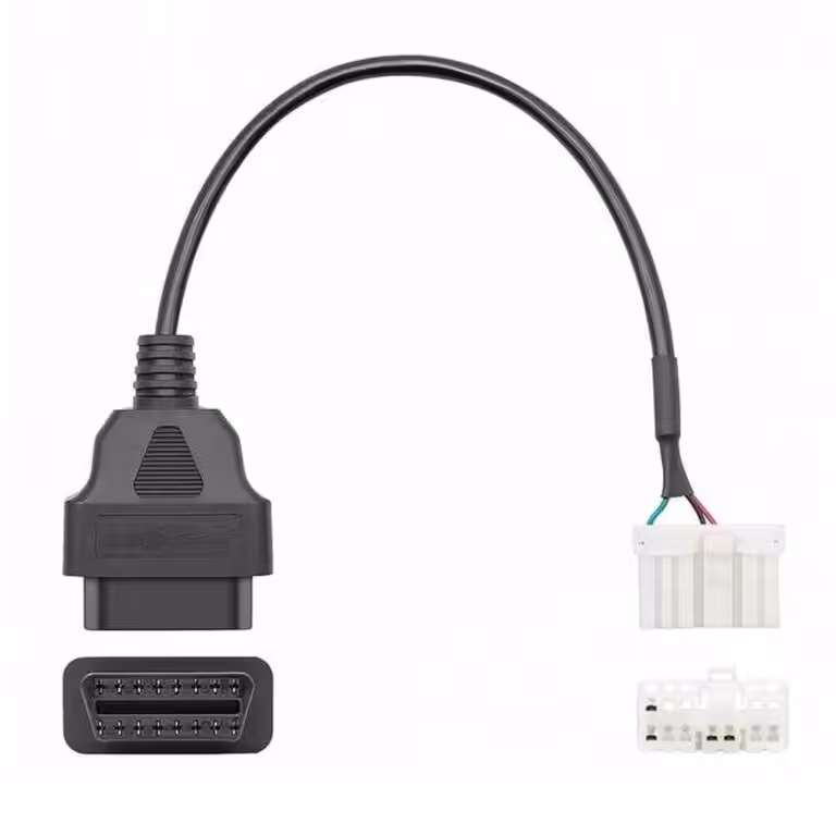 12PIN към 16PIN OBD2 Диагностичен Кабел за Tesla Model... - 12PIN към 16PIN OBD2 Диагностичен Кабел за Tesla Model S/X (2012-2015)