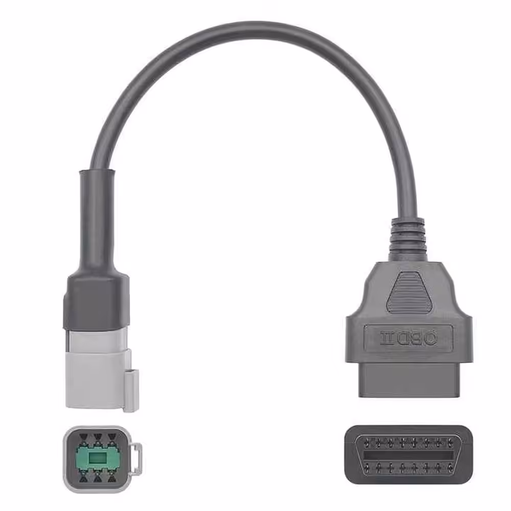 utv 6 pin UTV 6PIN към OBD2 16PIN Адаптер - Диагностичен Кабел... - UTV 6PIN към OBD2 16PIN Адаптер - Диагностичен Кабел за UTV превозни средства