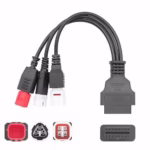 Комбиниран OBD2 Кабел за Yamaha и Honda Мотоциклети... - Комбиниран OBD2 Кабел за Yamaha и Honda Мотоциклети - 3-пинов, 4-пинов и 6-пинов