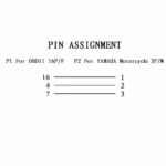 3-Pin към OBD2 16-Pin Адаптер за Yamaha Мотоциклети - снимка 1
