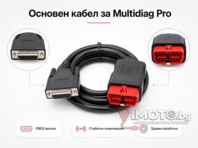 OBD2 кабел за Multidiag Pro и Pro+ – 26 Pin към 16 Pin